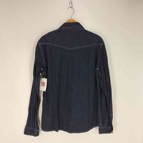 クラクトワークス Cluct Works 日本製 ピンタック デニム シャツ メンズ JPN:L